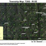 Lava Cast Forest T20S R12E Township Map Preview 1