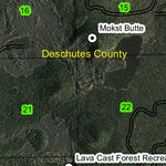 Lava Cast Forest T20S R12E Township Map Preview 2