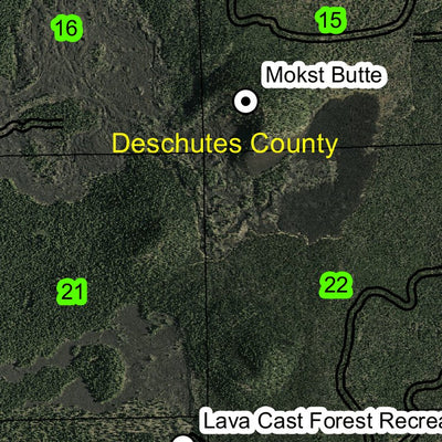 Lava Cast Forest T20S R12E Township Map Preview 2