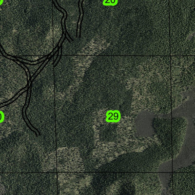 Lava Cast Forest T20S R12E Township Map Preview 3