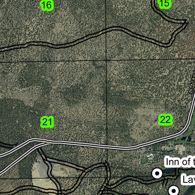 Lava Island T18S R11E Township Map Preview 2