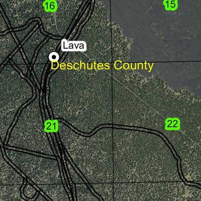 Lava River Caves T19S R11E Township Map Preview 2
