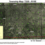 Quartz Mountain T22S R15E Township Map Preview 1