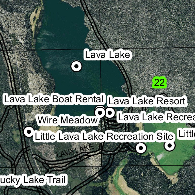 Lava Lake T19S R8E Township Map by Super See Services | Avenza Maps