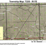 Whiskey Rock T22S R17E Township Map Preview 1