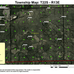 Topso Butte T22S R13E Township Map Preview 1