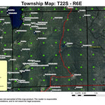 Waldo Lake T22S R6E Township Map Preview 1