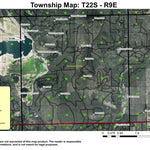 Wickiup Butte T22S R9E Township Map Preview 1