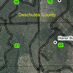 Wickiup Butte T22S R9E Township Map Preview 2