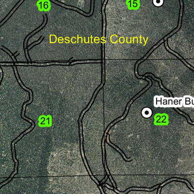 Wickiup Butte T22S R9E Township Map Preview 2