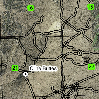 Clines Butte T15S R12E Township Map Preview 2