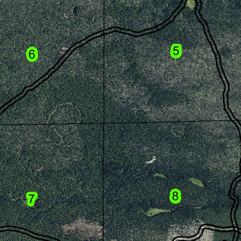 Ketchketch Butte T21S R7E Township Map by Super See Services | Avenza Maps