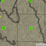 Badlands T18S R14E Township Map Preview 2