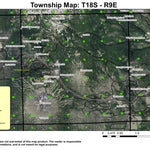Mount Bachelor T18S R9E Township Map Preview 1