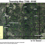 Wanoga Butte T19S R10E Township Map Preview 1