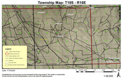 Bear Ridge T19S R15E Township Map Preview 1