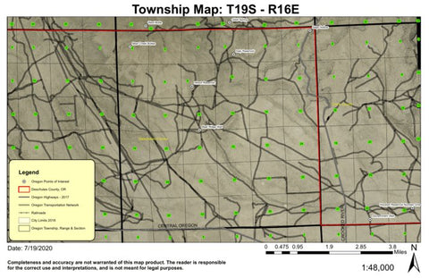 Bear Ridge T19S R15E Township Map Preview 1