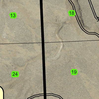 Highway Waterhole T22S R22E Township Map Preview 3
