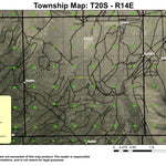 Camp One T20S R14E Township Map Preview 1