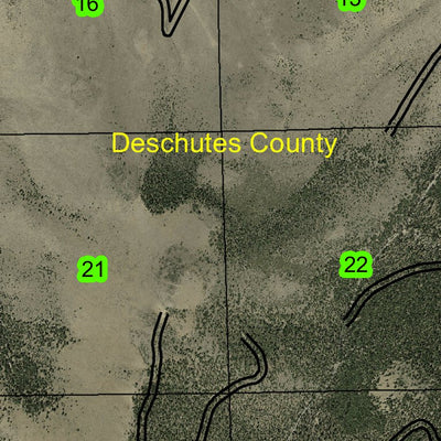 Pine Mountain T20S R15E Township Map Preview 2