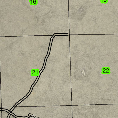 Grassy Butte T20S R19E Township Map Preview 2