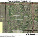 Terrebonne T14S R13E Township Map Preview 1