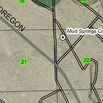 Mud Springs Creek T22S R21E Township Map Preview 2
