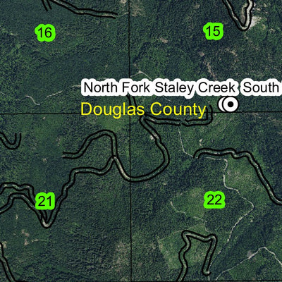 Staley Creek T25S R4E Township Map Preview 2
