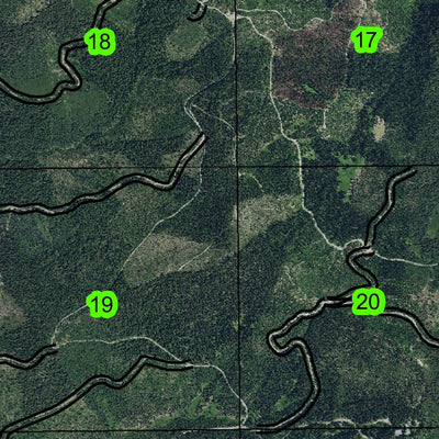 Staley Creek T25S R4E Township Map Preview 3