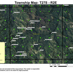 Twin Lakes T27S R2E Township Map Preview 1
