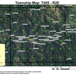 Illahee Flats T26S R2E Township Map Preview 1