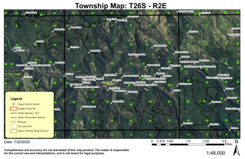 Illahee Flats T26S R2E Township Map Preview 1