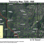 Windigo Pass T25S R6E Township Map Preview 1
