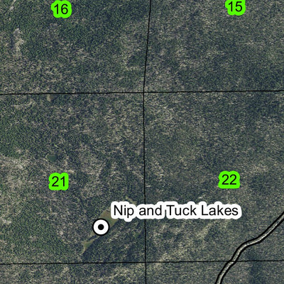 Windigo Pass T25S R6E Township Map Preview 2