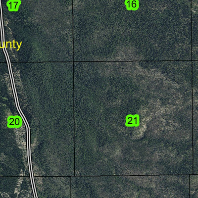 Thielson Creek Trail T27S R5.5E Township Map Preview 2