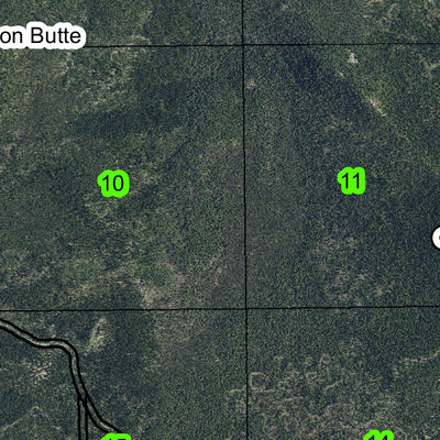 Thielson Creek Trail T27S R5.5E Township Map Preview 3