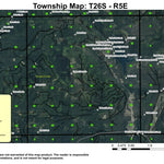 Lemolo Lake T26S R5E Township Map Preview 1