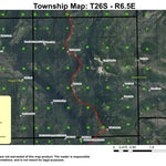Cappy Peak T26S R6.5E Township Map Preview 1