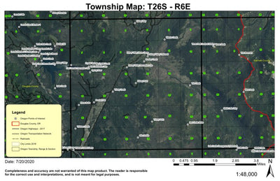 Red Cinder Butte T26S R6E Township Map Preview 1