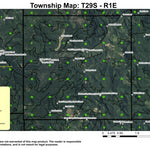 South Umpqua Falls T29S R1E Township Map Preview 1
