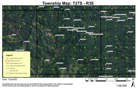 Fish Creek Desert T27S R3E Township Map Preview 1