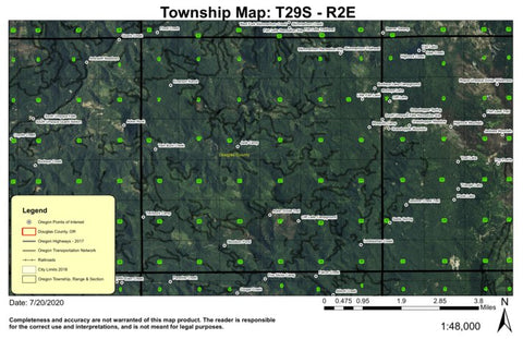 Acker Divide T29S R2E Township Map Preview 1