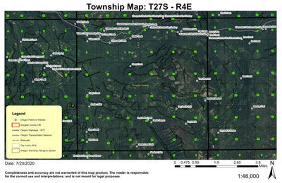 Clearwater Power Plant T27S R4E Township Map Preview 1