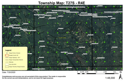 Clearwater Power Plant T27S R4E Township Map Preview 1