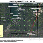Diamond Lake T28S R5.5E Township Map Preview 1