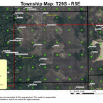 Soda Spring T29S R5E Township Map Preview 1
