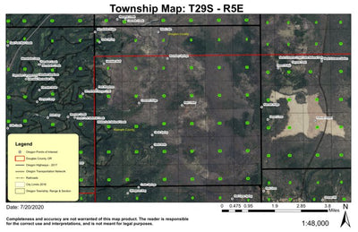 Soda Spring T29S R5E Township Map Preview 1