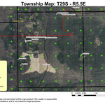 Crater Lake North Entrance T29S R5.5E Township Map Preview 1