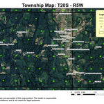 Lorane T20S R5W Township Map Preview 1