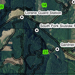 Lorane T20S R5W Township Map Preview 2